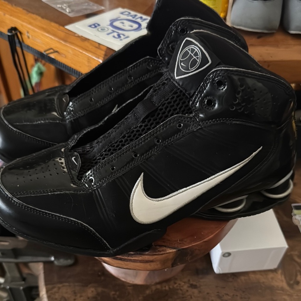 Nike Black and White Athletic Basketball Shoes